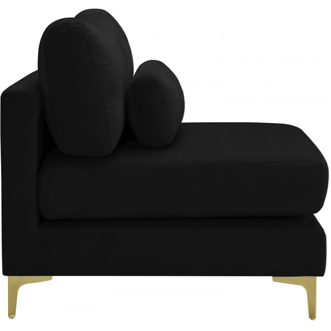 Julia Velvet Modular Armless Chair