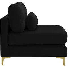 Julia Velvet Modular Armless Chair