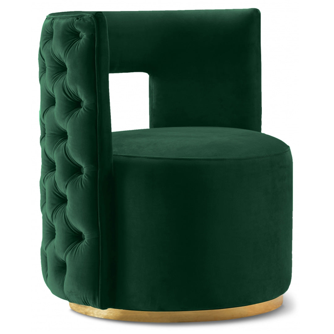 Theo Velvet Swivel Accent Chair