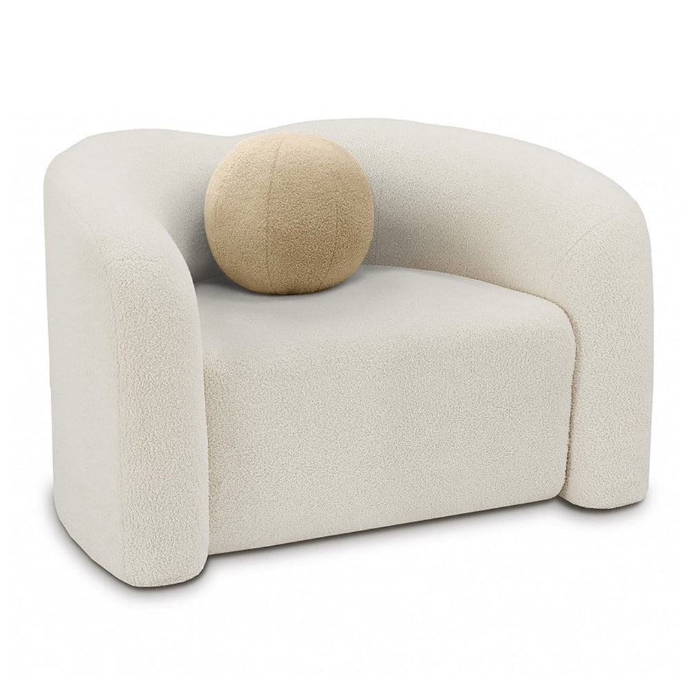 Kali Faux Shearling Teddy Fabric Chair