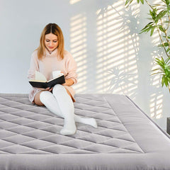 MAXYOYO Padded Japanese Floor Mattress, Grey style