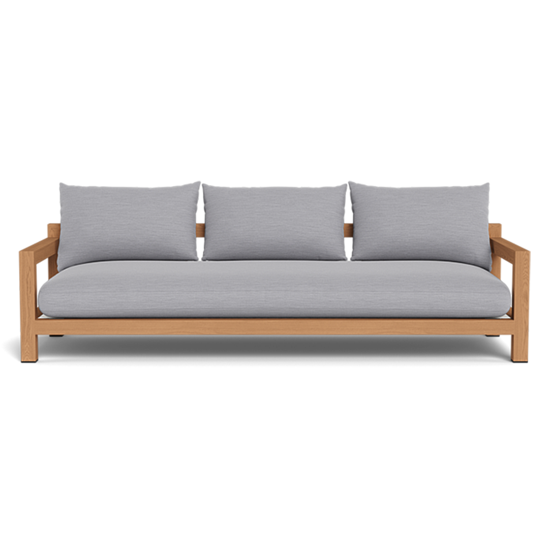 Pacific 3 Seat Sofa (Teak Natural / Panama Grafito / Batyline White)