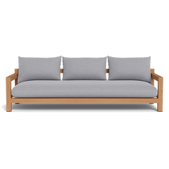 Pacific 3 Seat Sofa (Teak Natural / Panama Grafito / Batyline White)