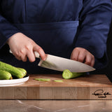L & L1 Series 12-Piece Knife Block Set with 4 Steak Knives, Forged German Steel