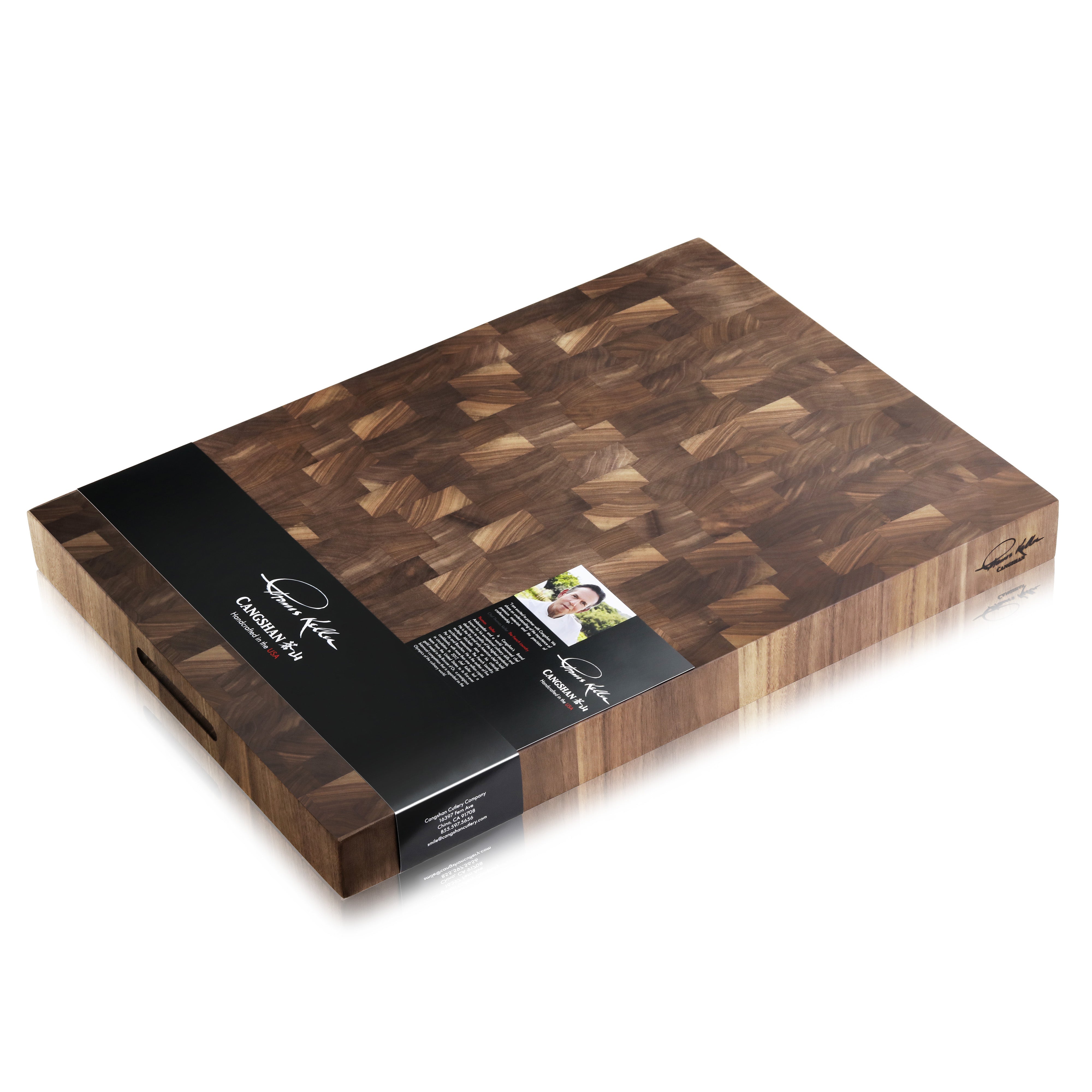 TKSC Walnut End-Grain Cutting Board, 16x22x2.0", Thomas Keller Signature Collection, Crafted in USA, 1022360