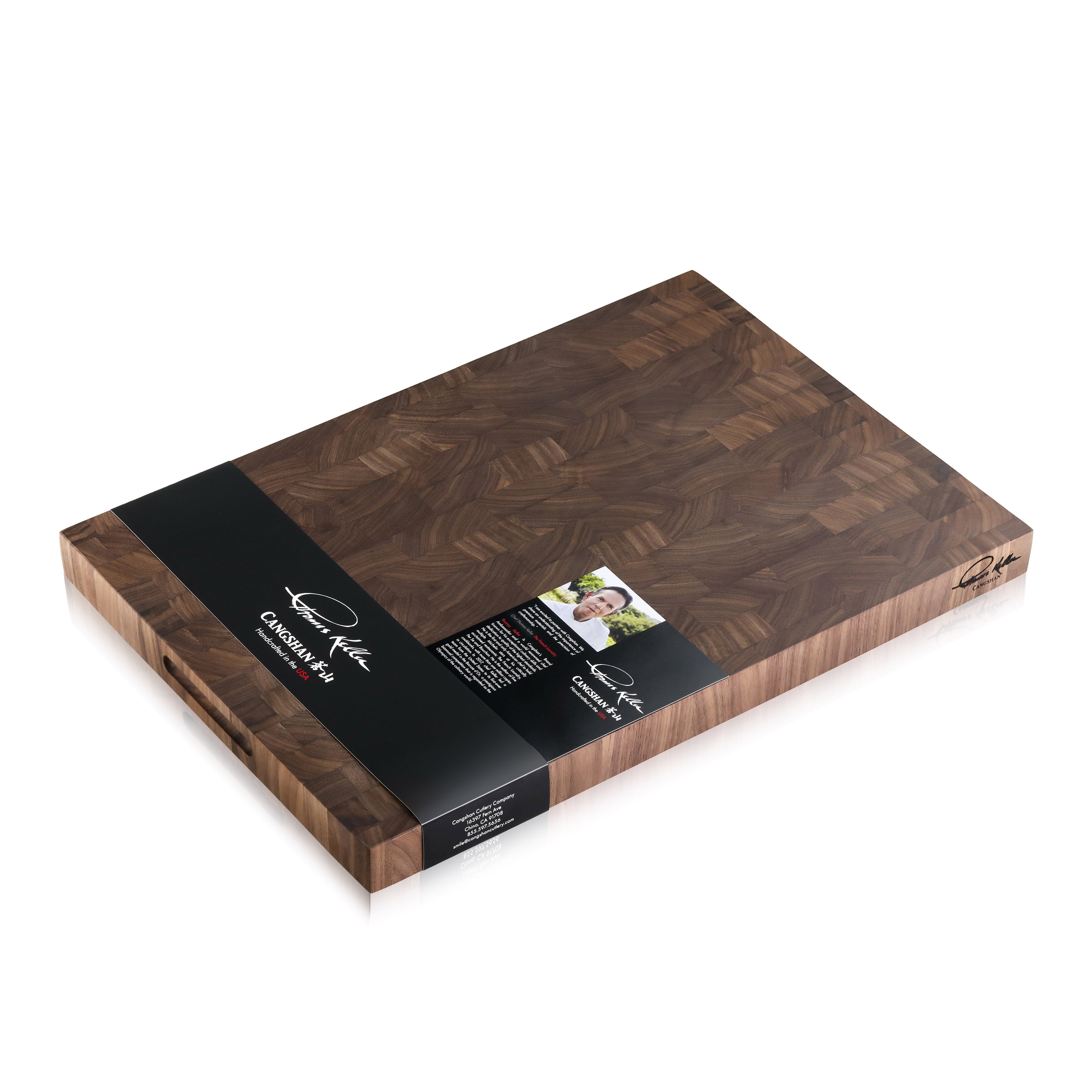 TKSC Walnut End-Grain Cutting Board, 14x20x1.5", Thomas Keller Signature Collection, Crafted in USA, 1024104