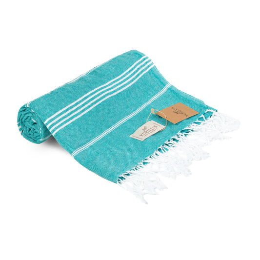 YURTLU’S Minimalist Series Premium Turkish Towel – Turquoise