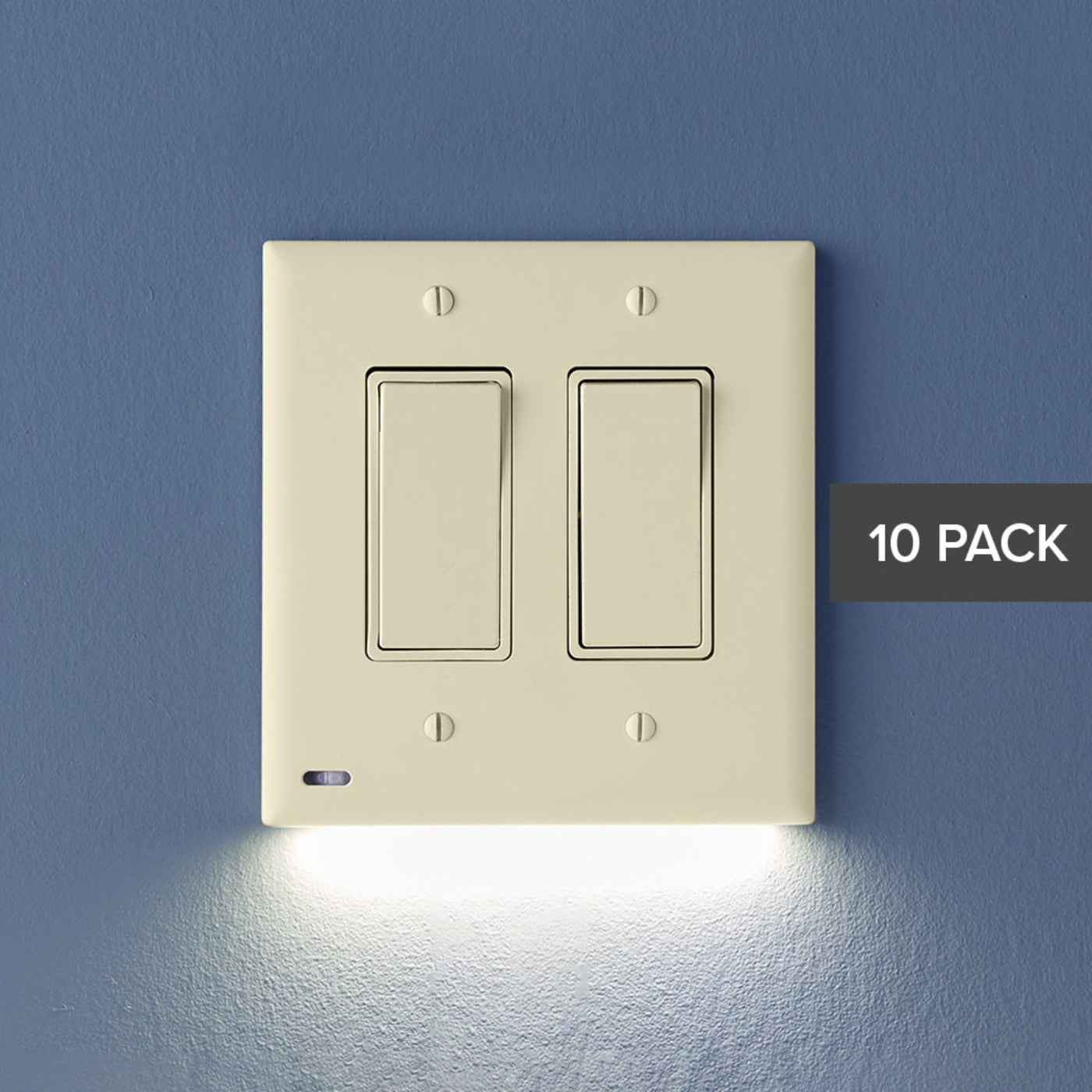 Rocker Switchlight For Double Gang Switches - Light Almond