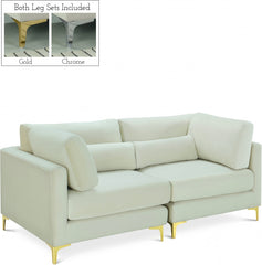 Julia Velvet Modular 75" Sofa