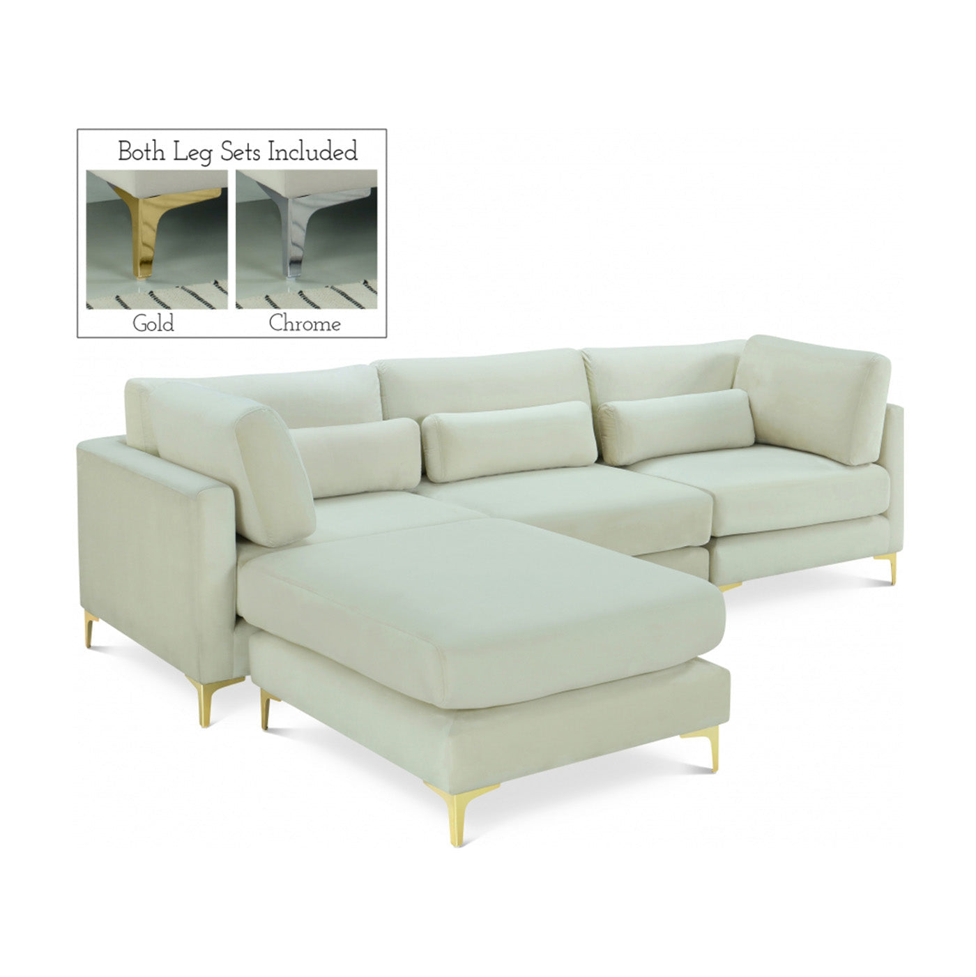 Julia Velvet Modular Reversible Sectional