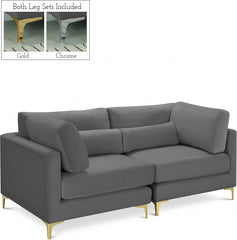 Julia Velvet Modular 75" Sofa