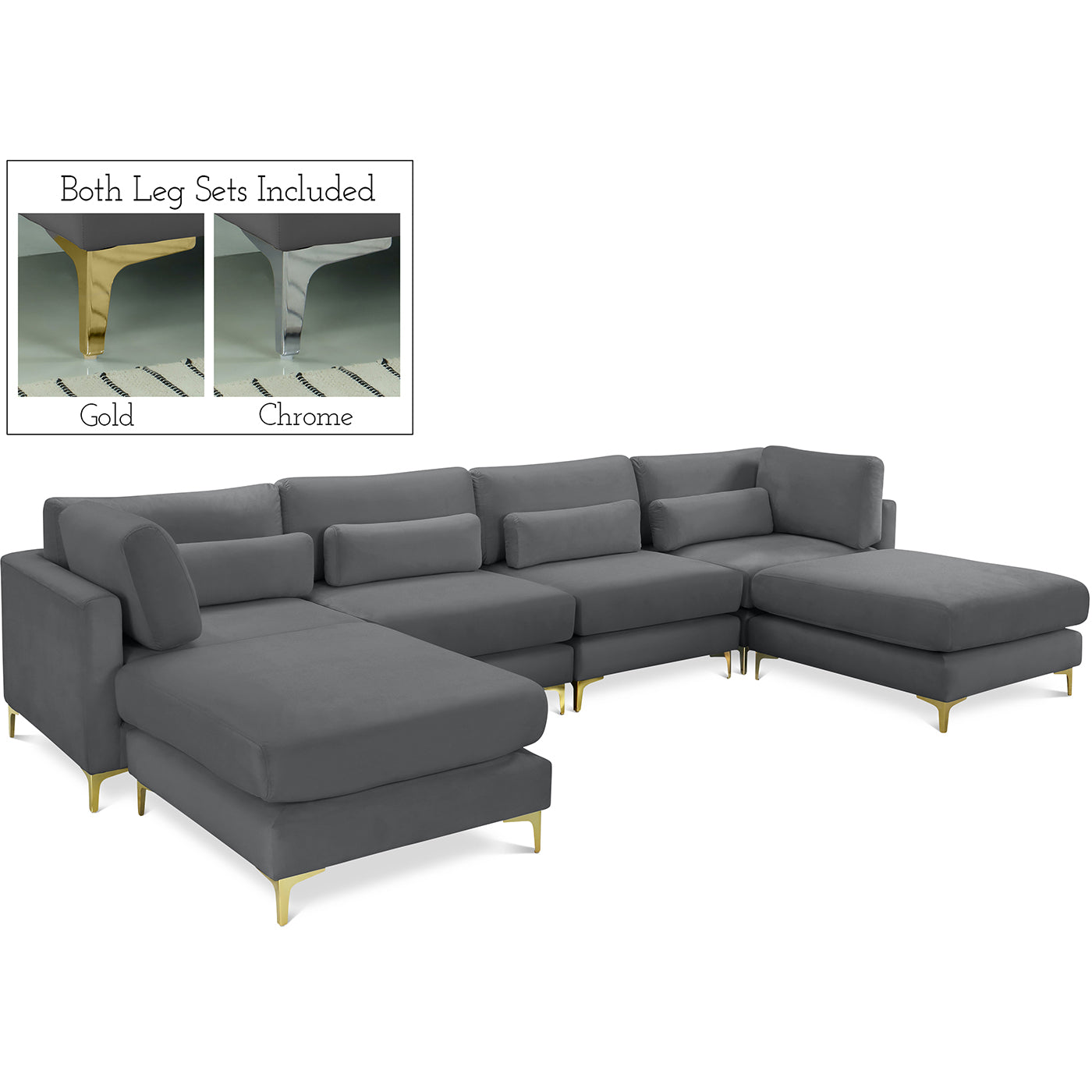 Julia Velvet Modular Reversible Sectional