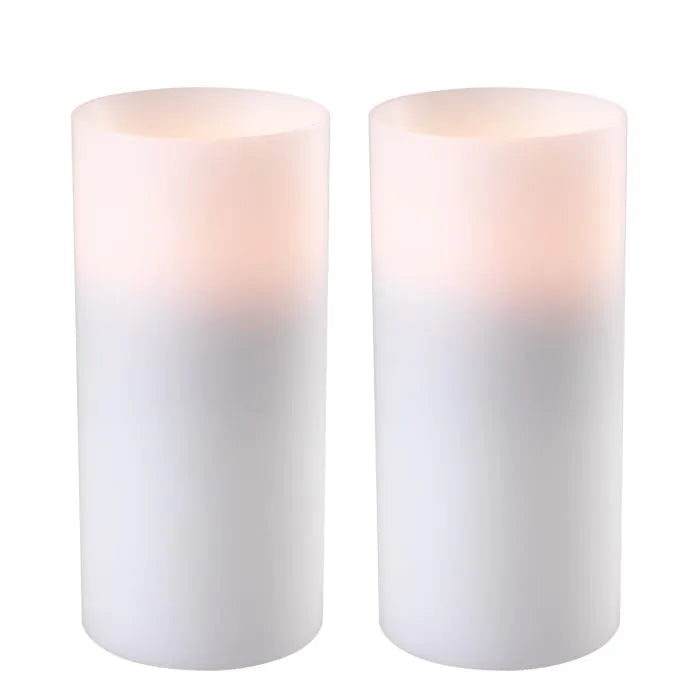 Artificial Candle deep ø 10 x H. 21 cm set of 2