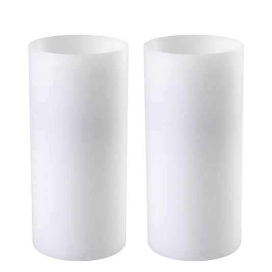 Artificial Candle deep ø 10 x H. 21 cm set of 2