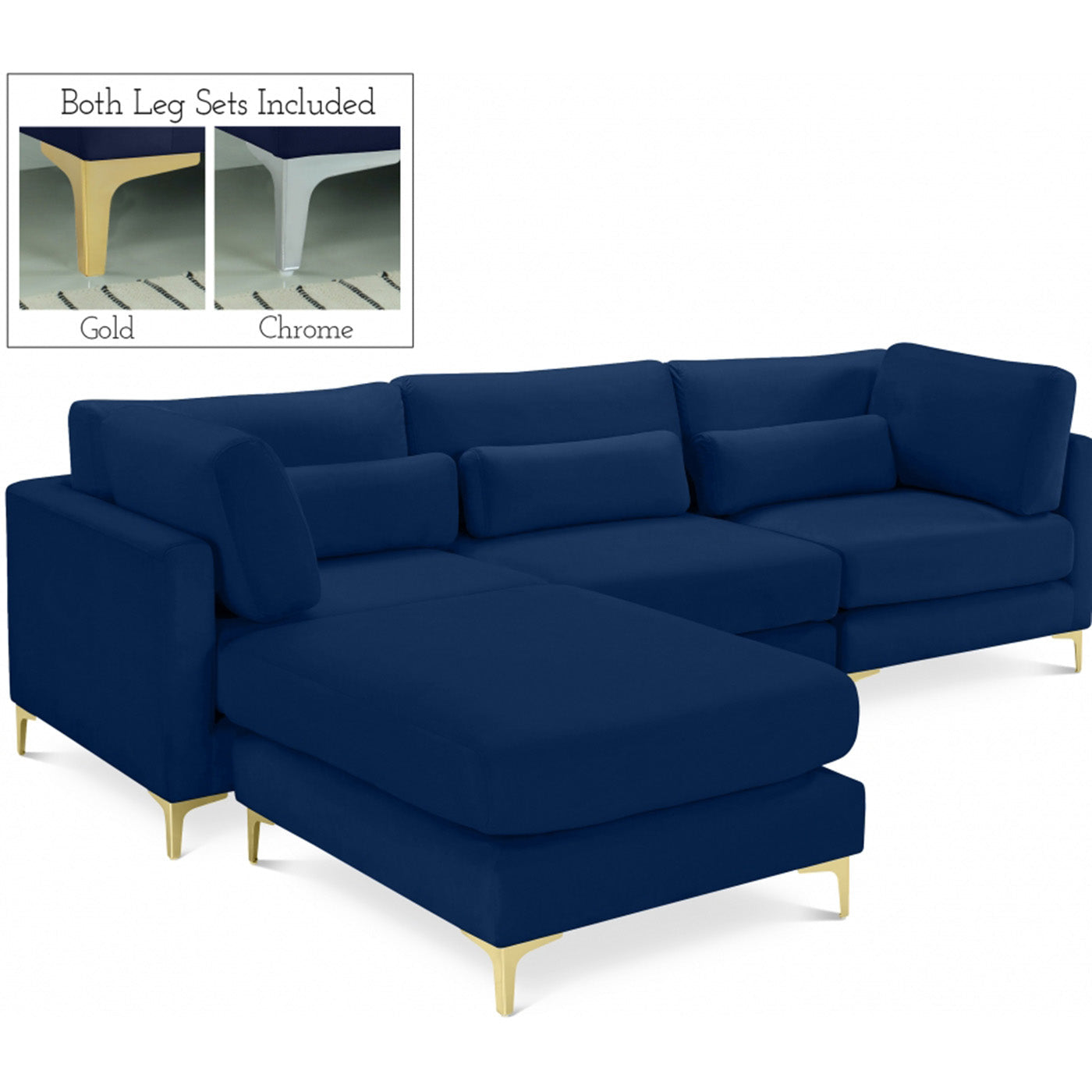 Julia Velvet Modular Reversible Sectional