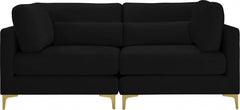 Julia Velvet Modular 75" Sofa