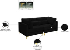 Julia Velvet Modular 75" Sofa