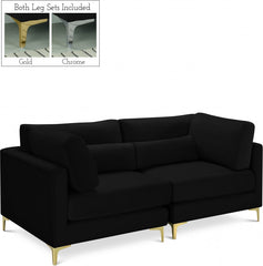 Julia Velvet Modular 75" Sofa