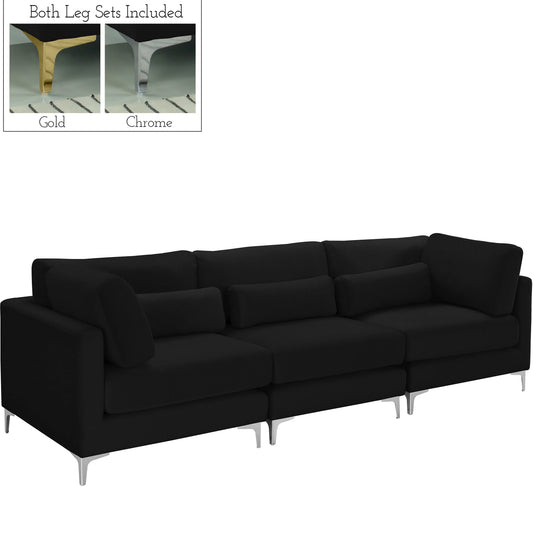 Julia Velvet Modular 108" Sofa