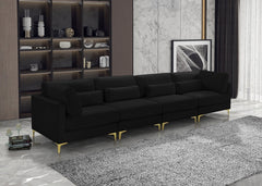 Julia Velvet Modular 142" Sofa