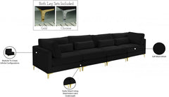 Julia Velvet Modular 142" Sofa