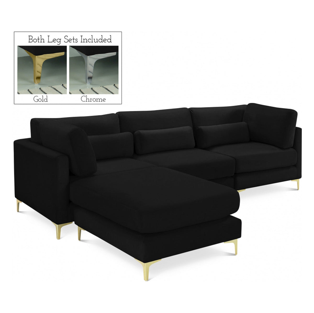 Julia Velvet Modular Reversible Sectional