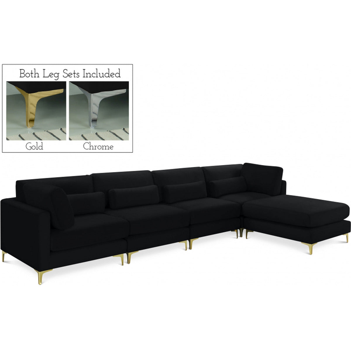 Julia Velvet Modular Reversible Sectional