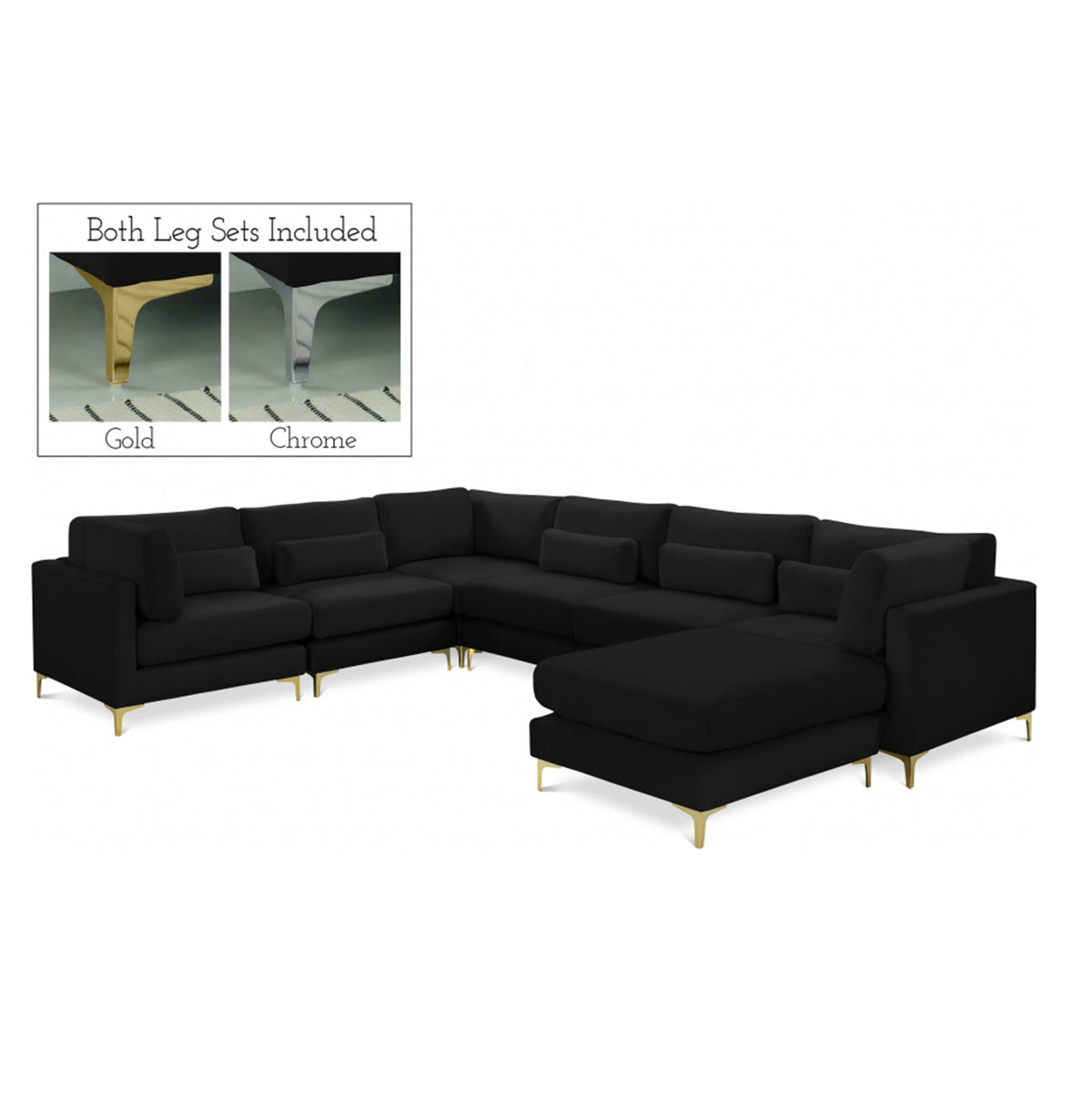 Julia Velvet Modular Reversible Sectional