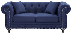 Chesterfield Linen Textured Loveseat