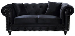 Chesterfield Velvet Loveseat