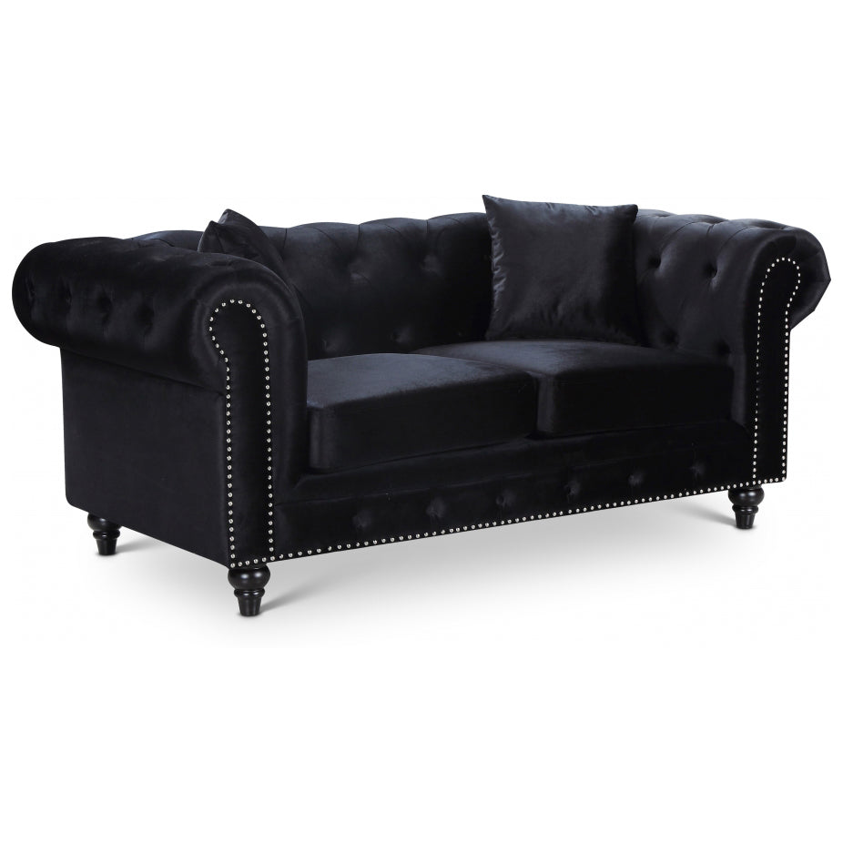 Chesterfield Velvet Loveseat