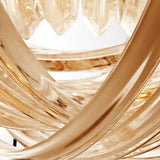 Chandelier Murano 19.5 inch dia
Champagne acrylic | antique brass finish