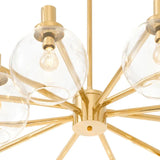 Chandelier Selva
Gold finish | clear glass