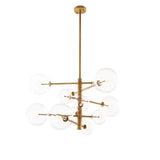 Chandelier Argento S
Antique brass finish | clear glass
