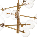 Chandelier Argento S
Antique brass finish | clear glass
