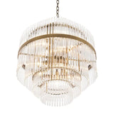 Chandelier East
Antique brass finish | clear glass