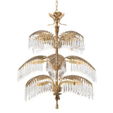 Chandelier Hildebrandt L
Vintage brass finish | crystal glass