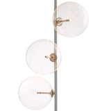 Floor Lamp Tempo
Nickel finish | clear glass | black marble base