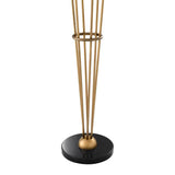 Floor Lamp Tortora
Antique brass finish | white glass | black marble base