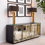 Table Lamp Cadogan
Antique brass finish | clear glass base