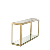 Console Table Callum
Brushed brass finish | smoke glass | mirror glass