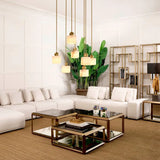 Cabinet Lagonda
Brushed brass finish | smoke glass | oak veneer base