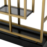 Cabinet Lagonda
Brushed brass finish | smoke glass | oak veneer base