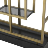 Cabinet Lagonda
Brushed brass finish | smoke glass | oak veneer base