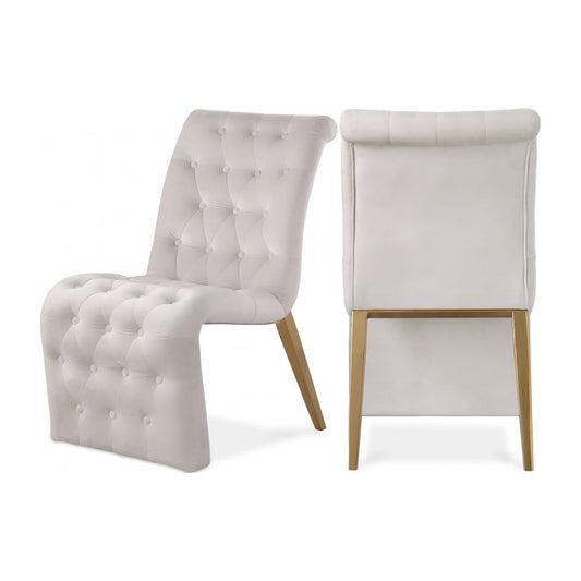 Curve Velvet Dining Chair