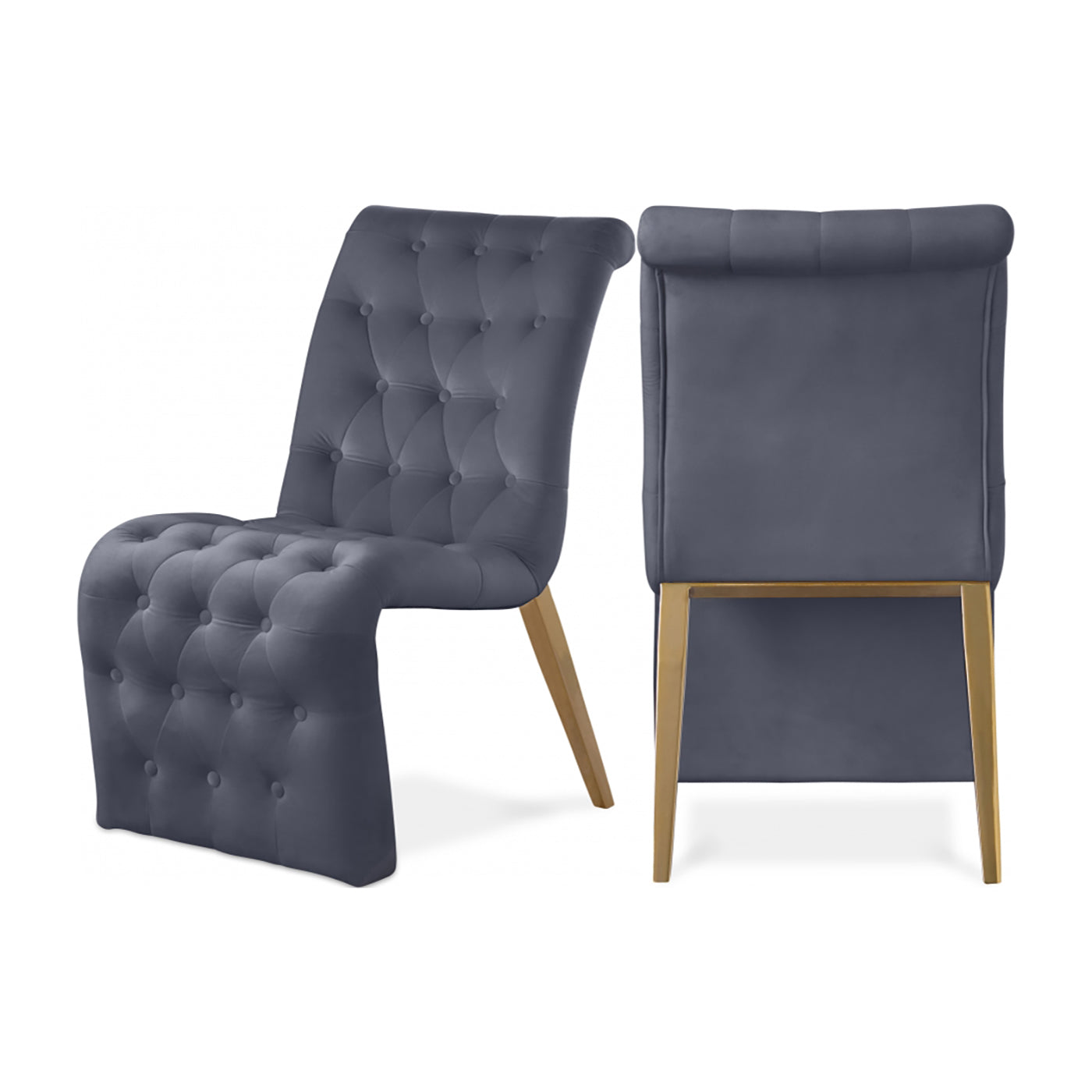 Curve Velvet Dining Chair