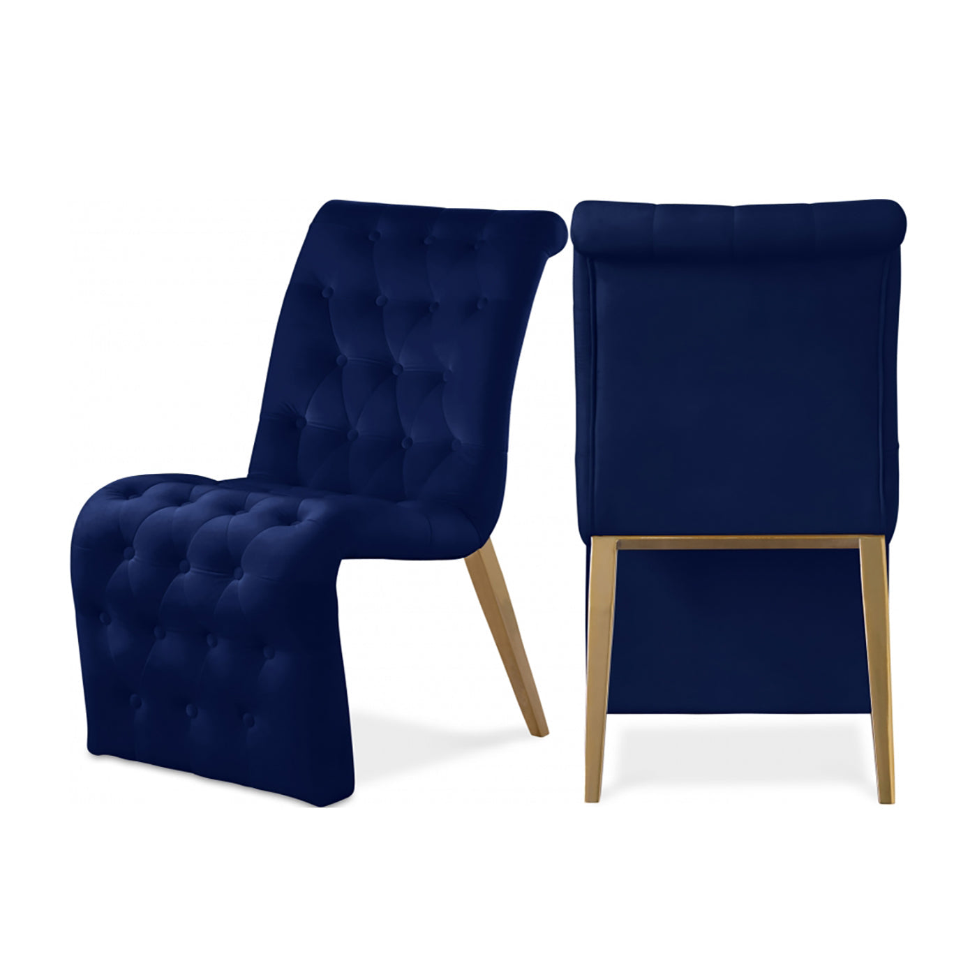 Curve Velvet Dining Chair