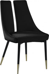 Sleek Velvet Dining Chair