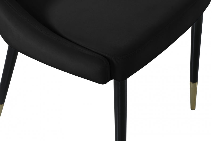 Sleek Velvet Dining Chair