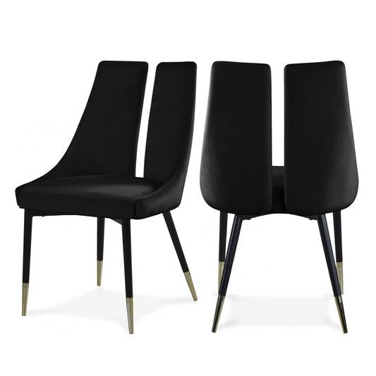 Sleek Velvet Dining Chair